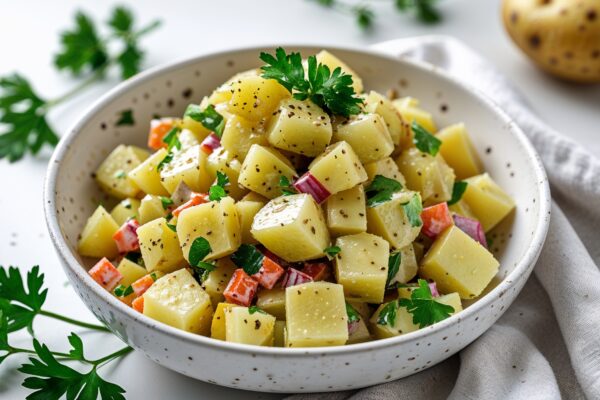 Salad Kentang Mustard yang Tetap Sedap Walau Dingin