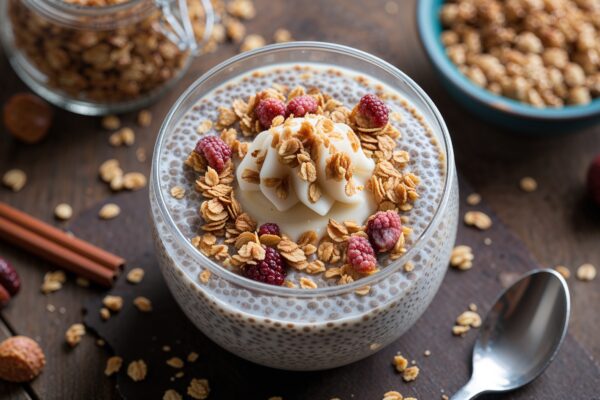 Resep Chia Pudding Stroberi Vanilla, Lembut Banget